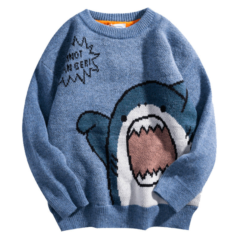 Pullover mit Hai-Klatschmuster