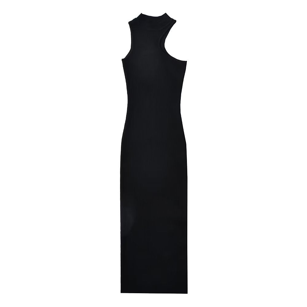 Tacha Neckholder-Midikleid aus Baumwolle mit Rüschen - Weiß