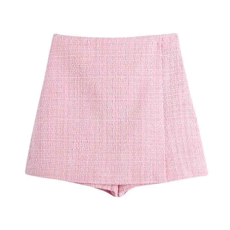 Pantalones cortos de tweed a medida de tiro alto Limon 