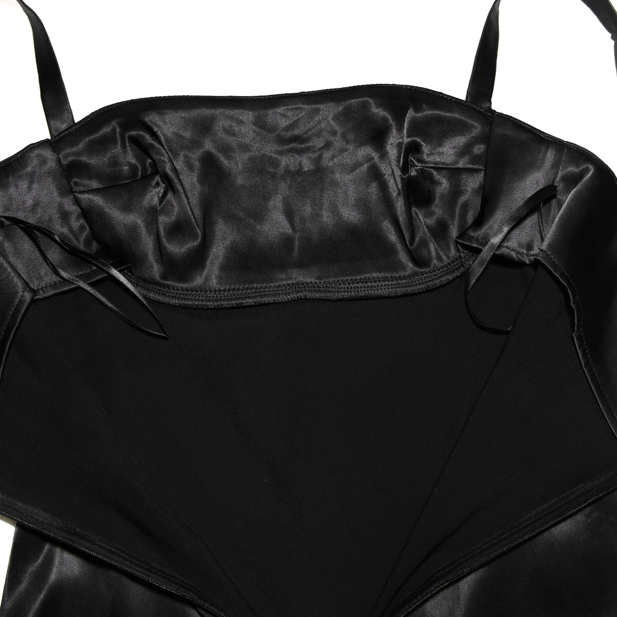 VESTIDO VINTAGE CREMA - Negro