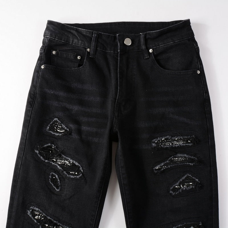 Stylische Skinny Jeans im Used-Look für Herren