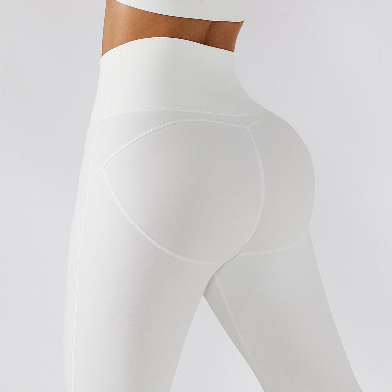 Empowerment Leggings mit Reißverschluss vorne und hoher Taille