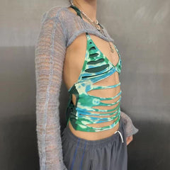 Torkyan – Neckholder-Camisole mit Rissen