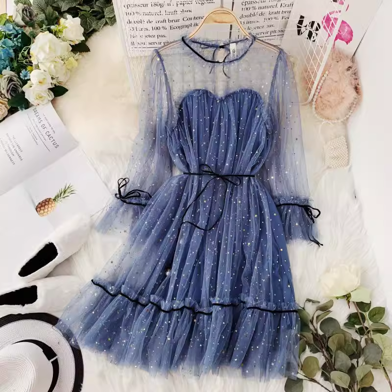 A-Linien-Tüllkleid