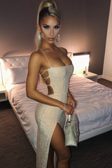 Miley Maxi-Glitzerkleid