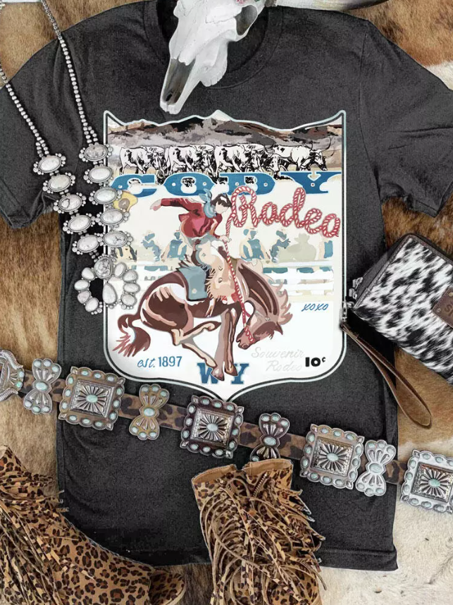 Camiseta de rodeo de Cody, vaquero del oeste 