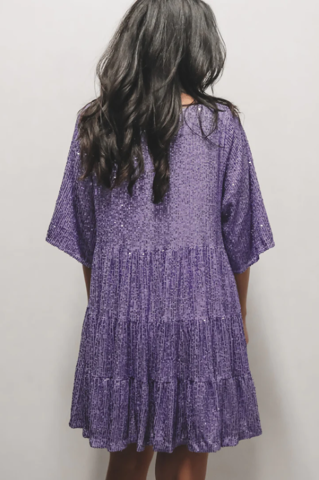 My Queen – Pailletten-Babydoll-Kleid