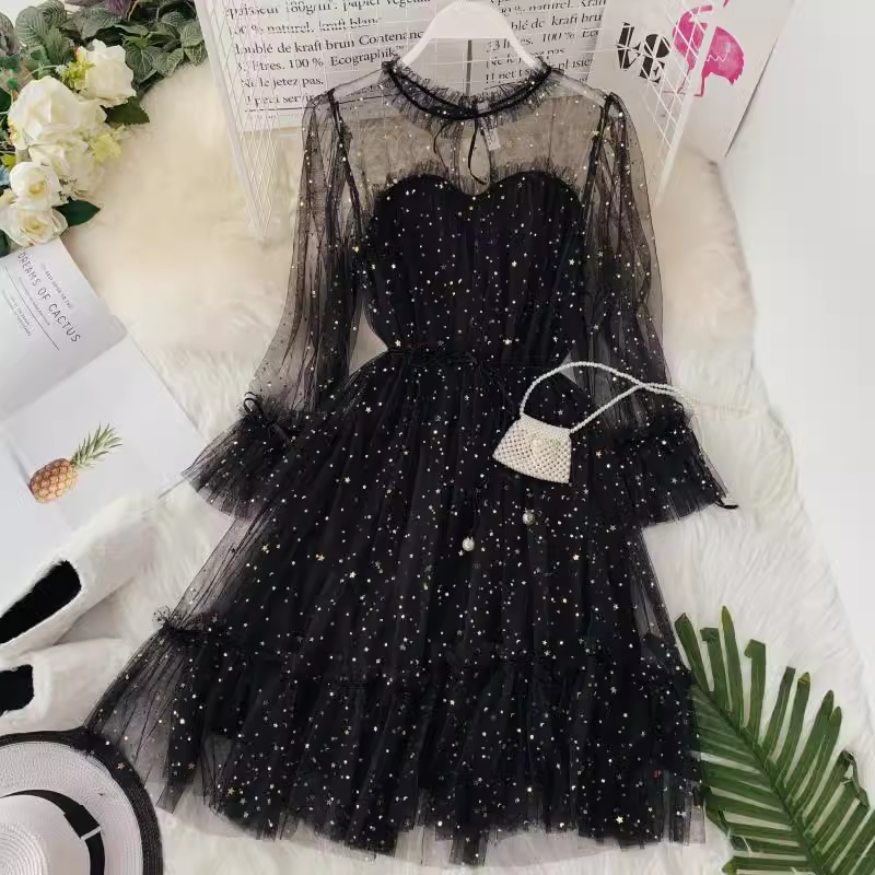 A-Linien-Tüllkleid