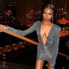 Plissiertes Paillettenkleid Phlia