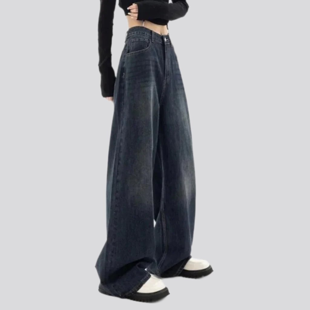 Street Damen High-Waist-Jeans