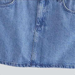 Gerade geschnittener Mini-Jeansrock