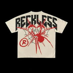 Camisetas con gráficos góticos estadounidenses de gran tamaño Y2K