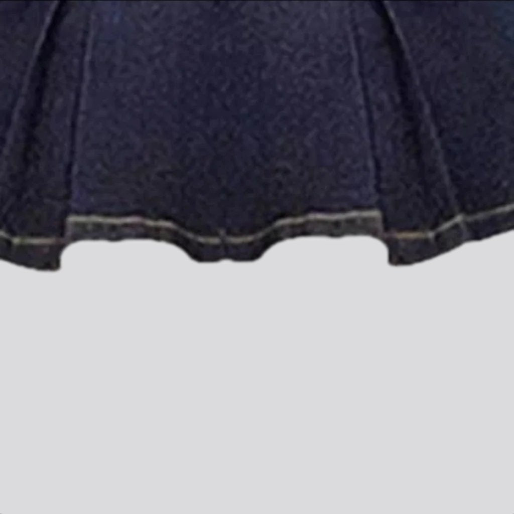 Klassisches Mini-Jeanskleid für Damen