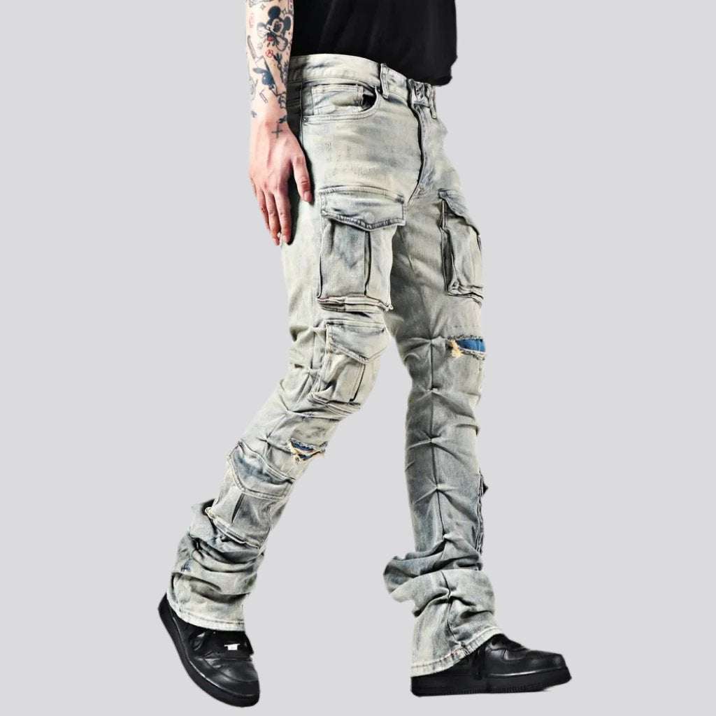 Herrenjeans mit mittlerer Taille