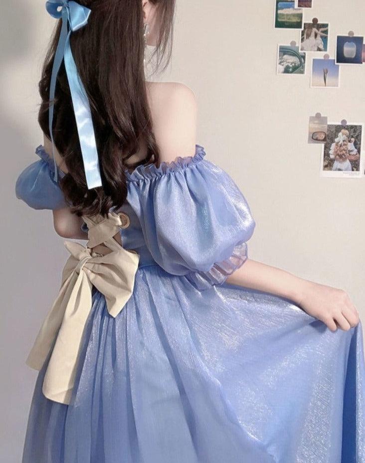 Vestido largo de princesa de la cabaña de hadas
