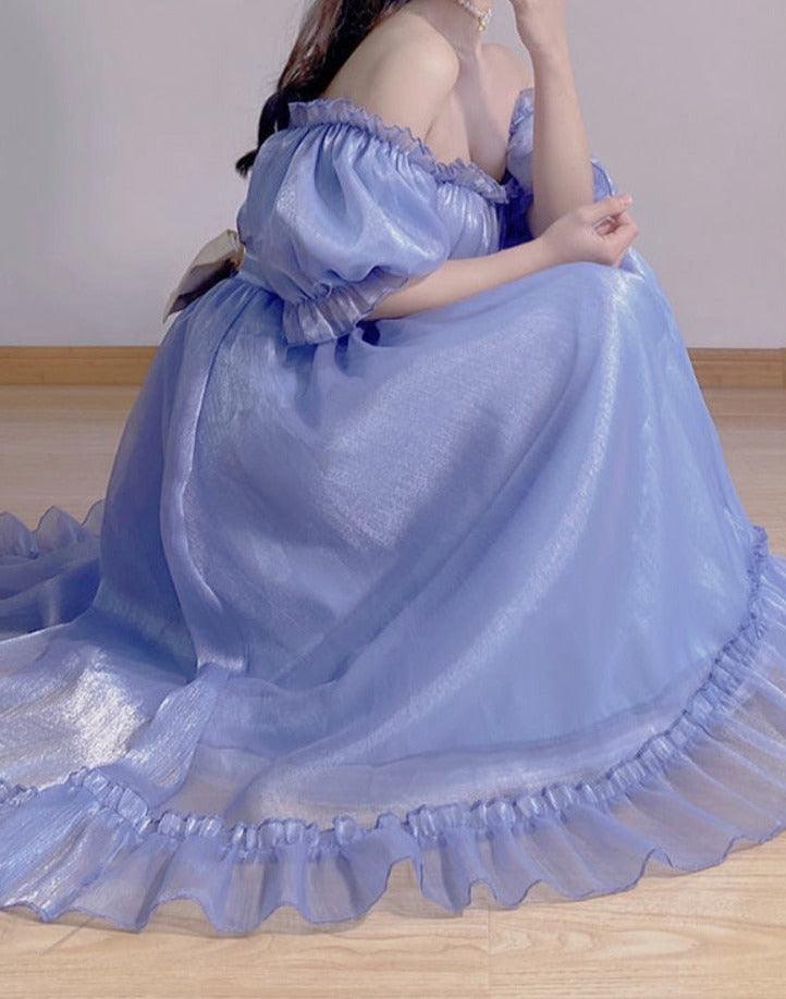 Vestido largo de princesa de la cabaña de hadas