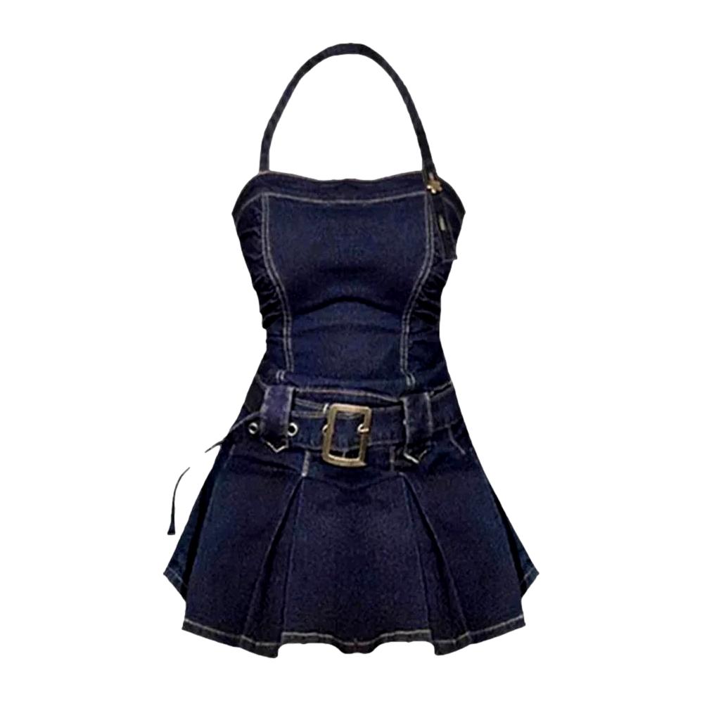 Klassisches Mini-Jeanskleid für Damen