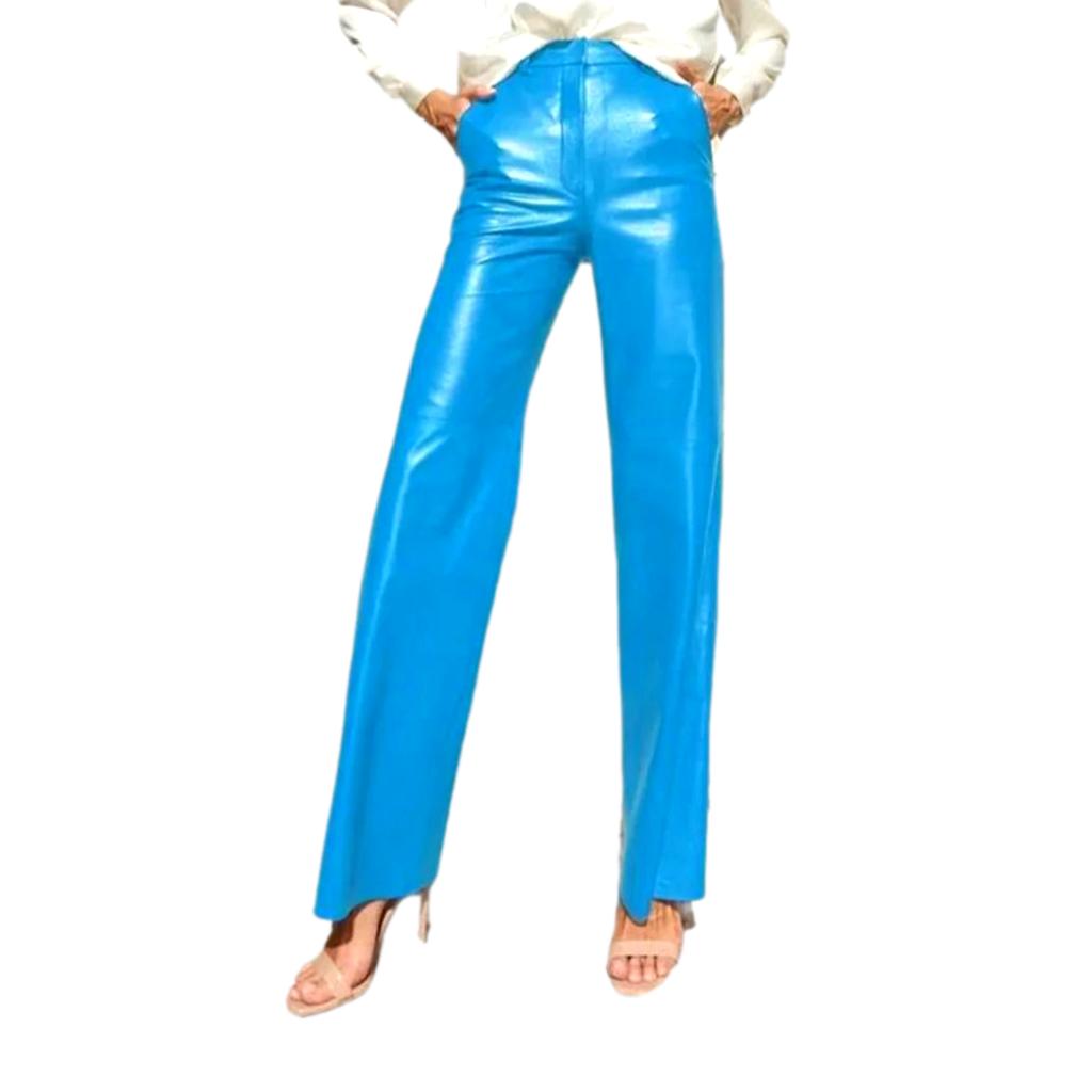 Weite Wachsjeanshose für Damen