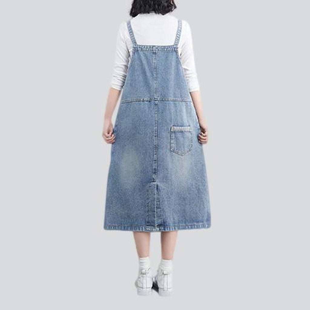 Jeanskleid mit Cargotaschen