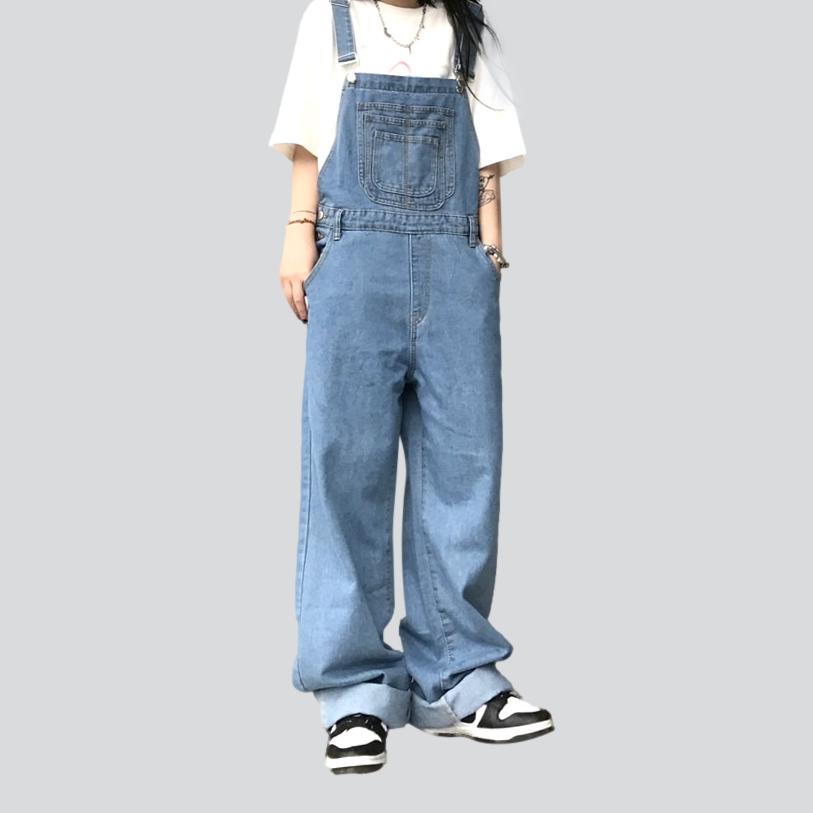 Urban Baggy Damen Jeans-Jumpsuit