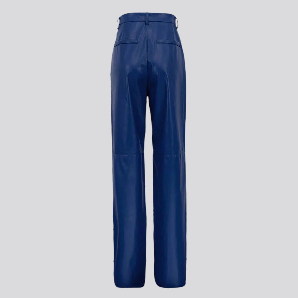 Weite Wachsjeanshose für Damen