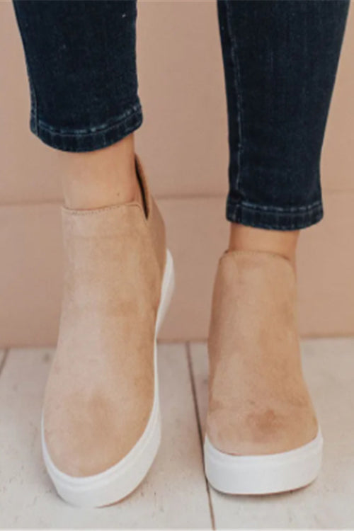 Wedge Heel Ankle Bootie