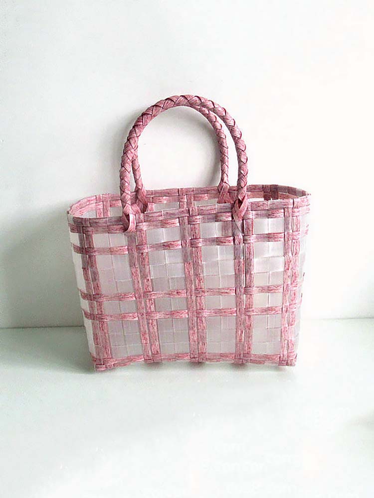 Strandtasche in Korbform
