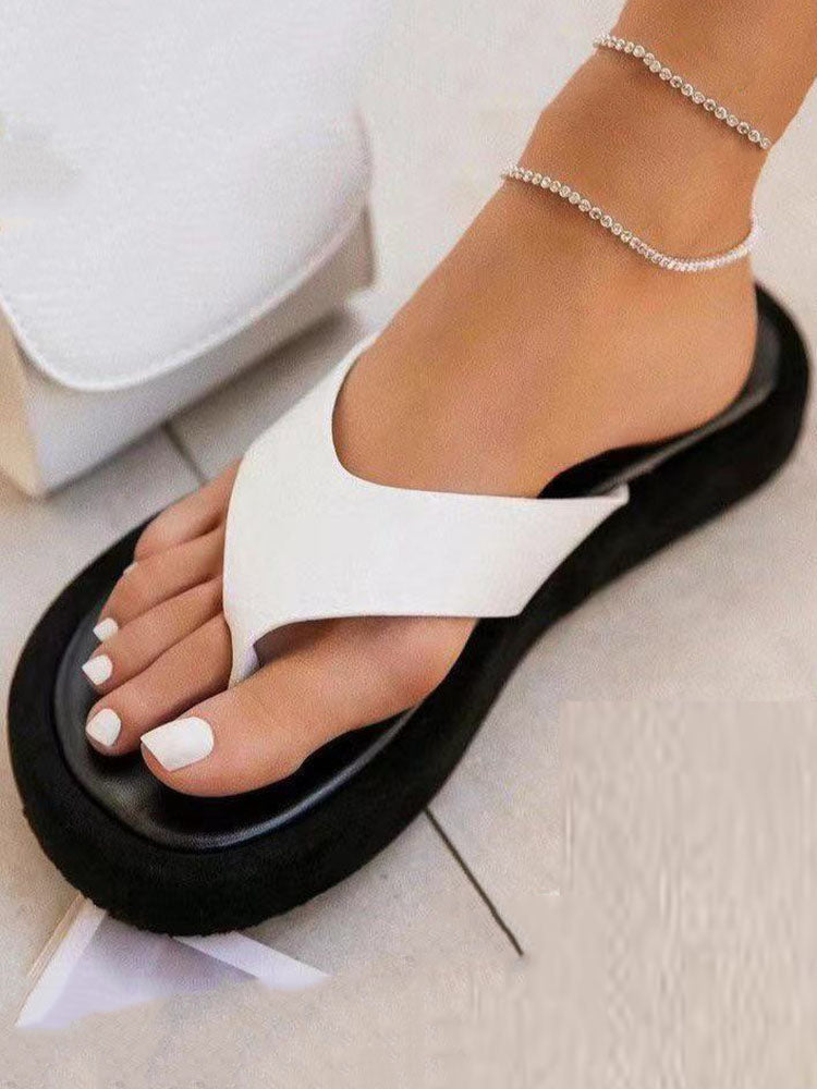 Lässige Hausschuhe mit Clip-Toe