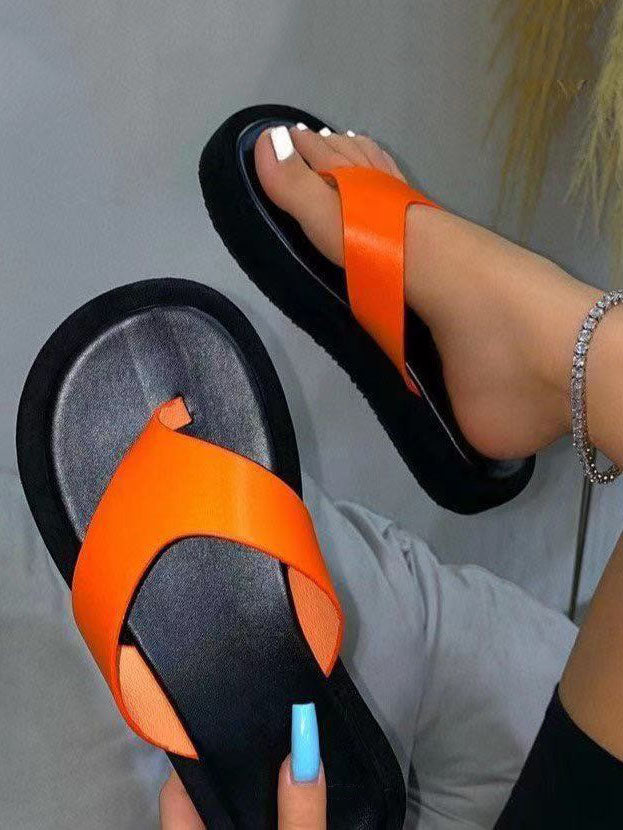 Lässige Hausschuhe mit Clip-Toe