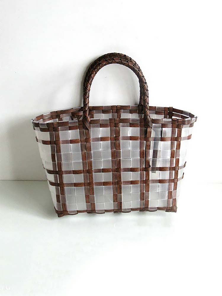 Strandtasche in Korbform