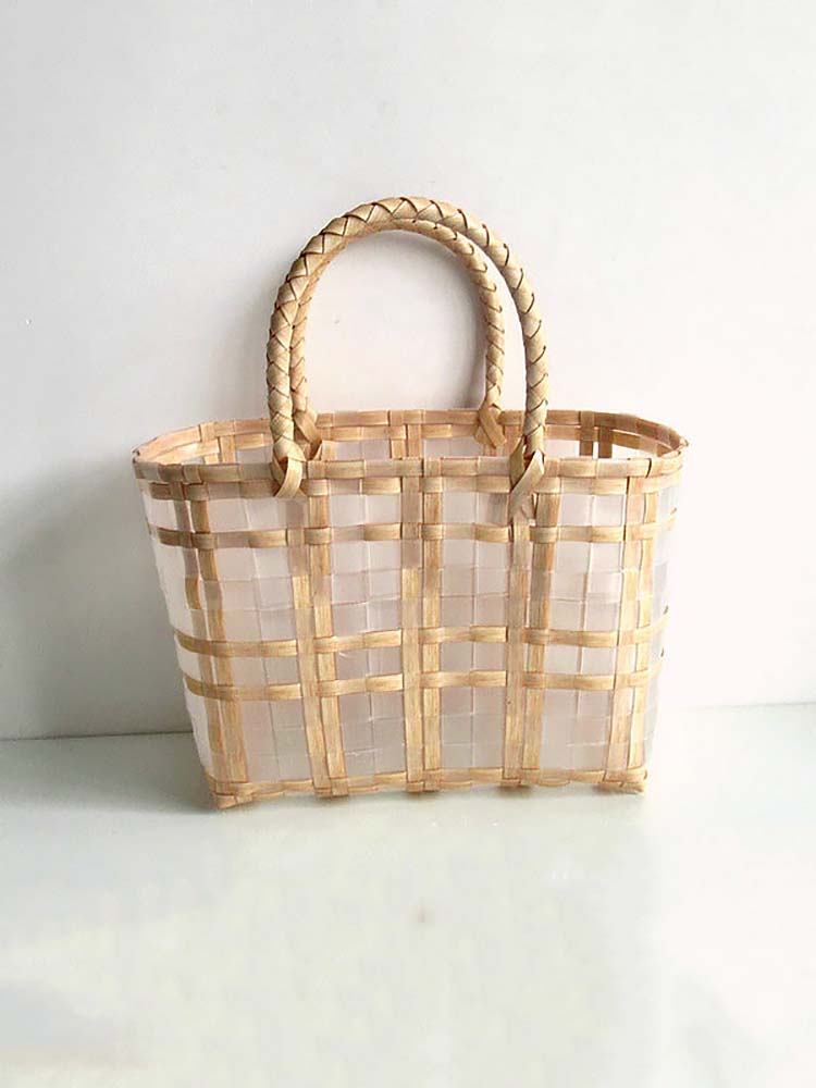 Strandtasche in Korbform