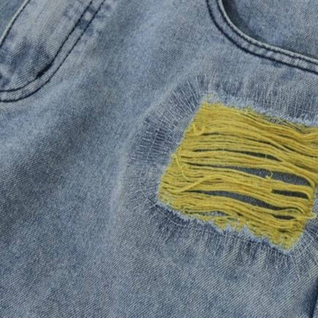 Vaqueros rectos de cintura media para hombre