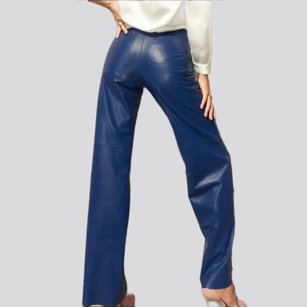 Weite Wachsjeanshose für Damen