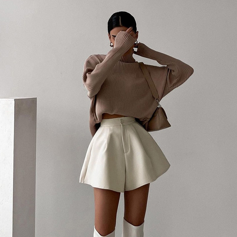 Shorts acampanados de cintura alta Just In Style