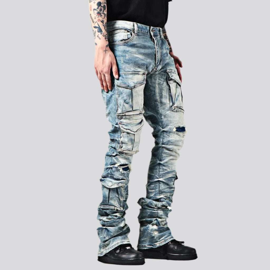 Herrenjeans mit mittlerer Taille