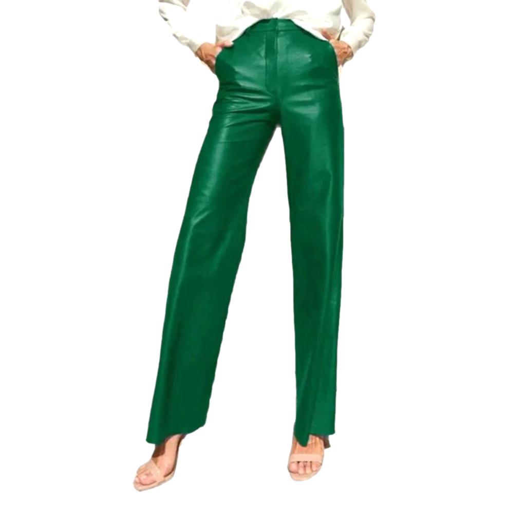 Weite Wachsjeanshose für Damen