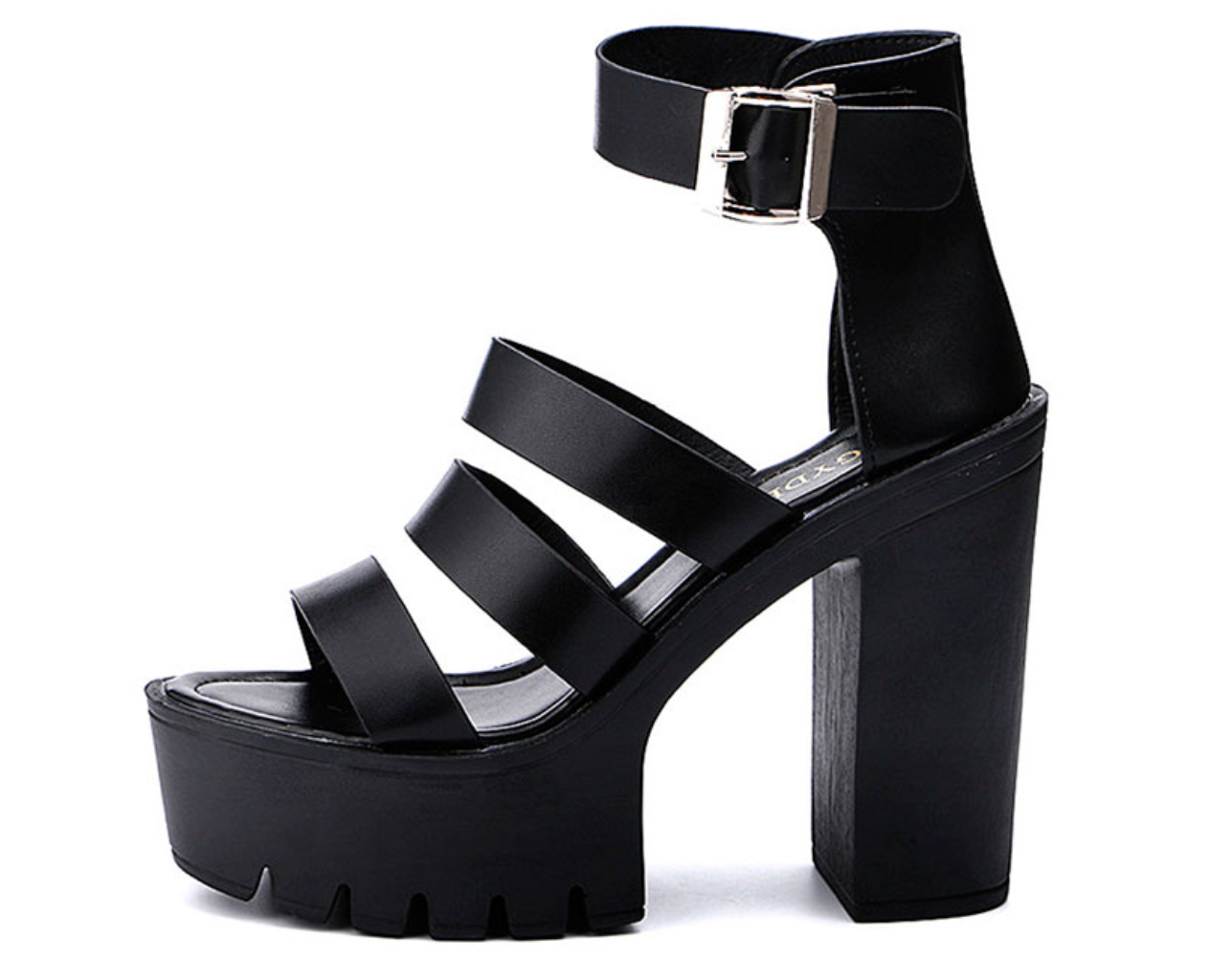 Sandalias de tacón cuadrado 