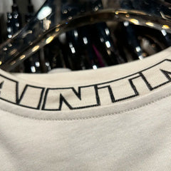 Letter Printed Cotton T Shirts for Women Fashionable Long Sleeve