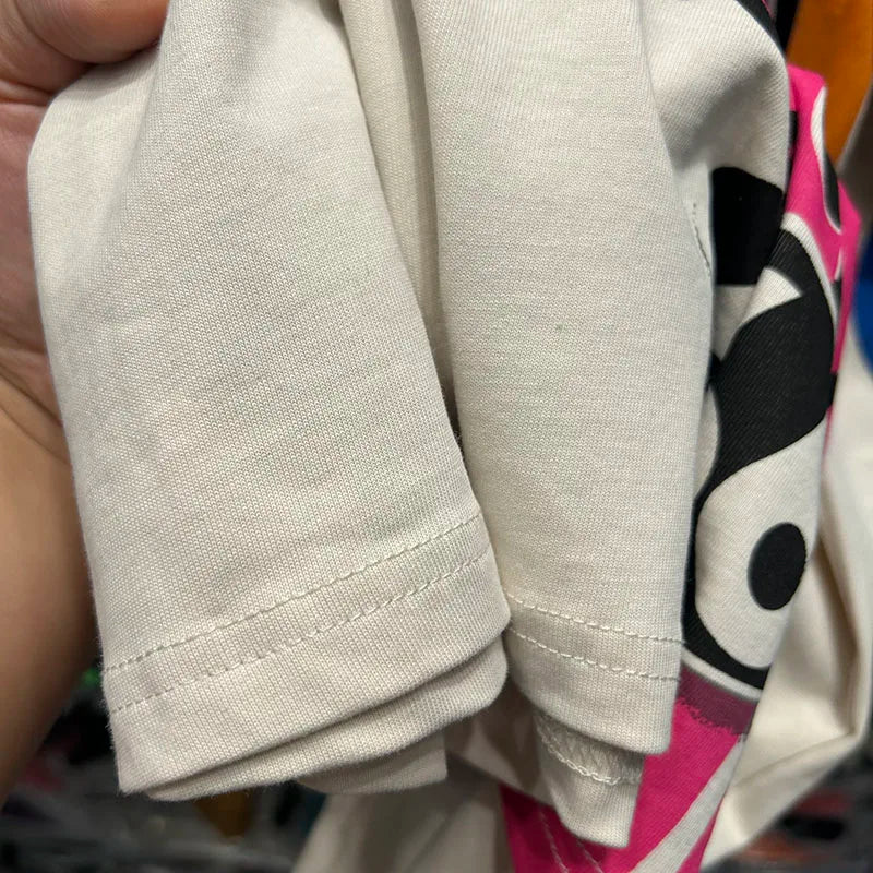 Letter Printed Cotton T Shirts for Women Fashionable Long Sleeve