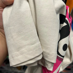Letter Printed Cotton T Shirts for Women Fashionable Long Sleeve