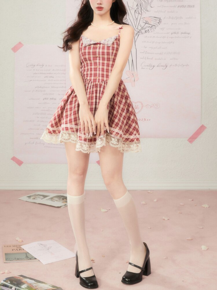 Minivestido a cuadros Homestyle Beauty