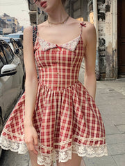 Minivestido a cuadros Homestyle Beauty