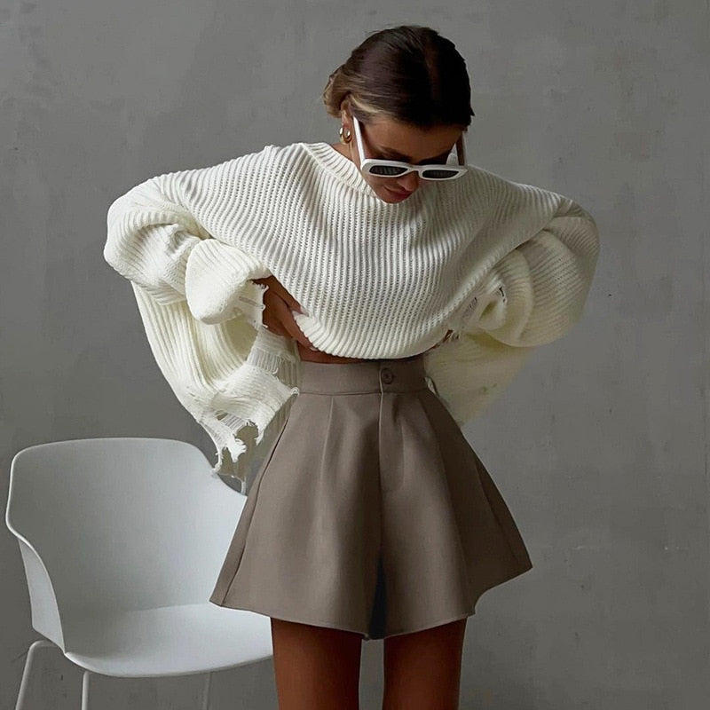 Shorts acampanados de cintura alta Just In Style