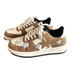 Y2K Sterne Patchwork Ästhetische Baddie Damen Sneakers