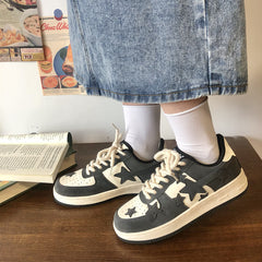 Y2K Sterne Patchwork Ästhetische Baddie Damen Sneakers