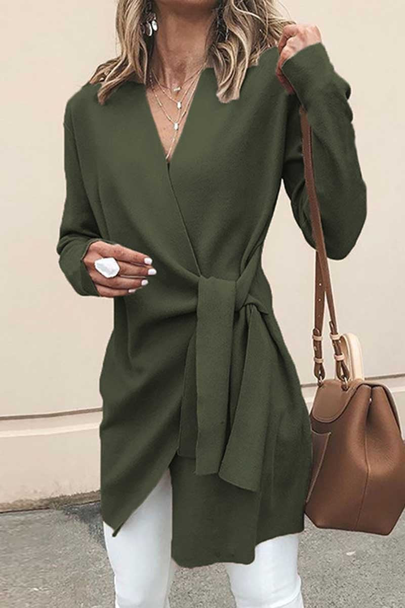 Cárdigan holgado liso de moda (4 colores)