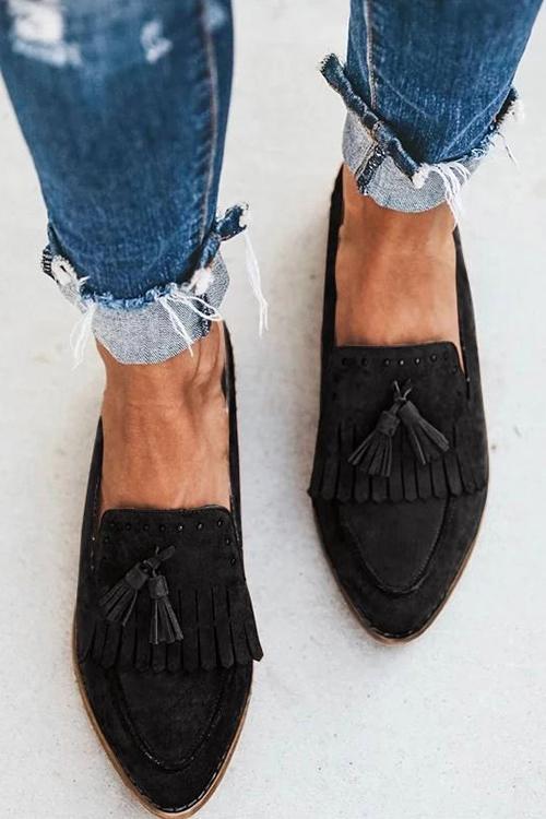 Tassel Flat Mules