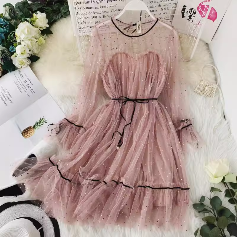 A-Linien-Tüllkleid