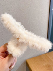 Pinza para el pelo difusa de color sólido