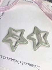 Pinza para el pelo con forma de estrella brillante